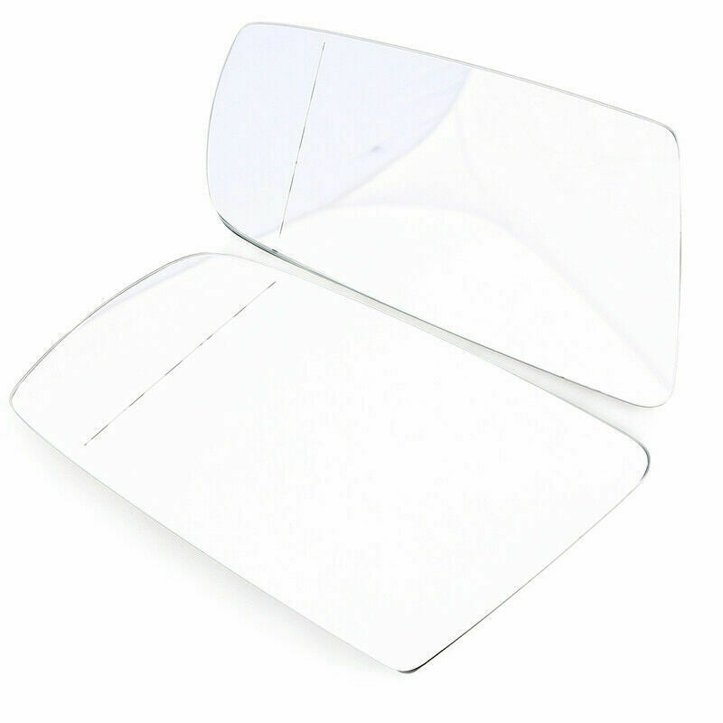 For BMW E60 E61 E63 E64 03-10 Pair Side Rear View Mirror Glass Heated White