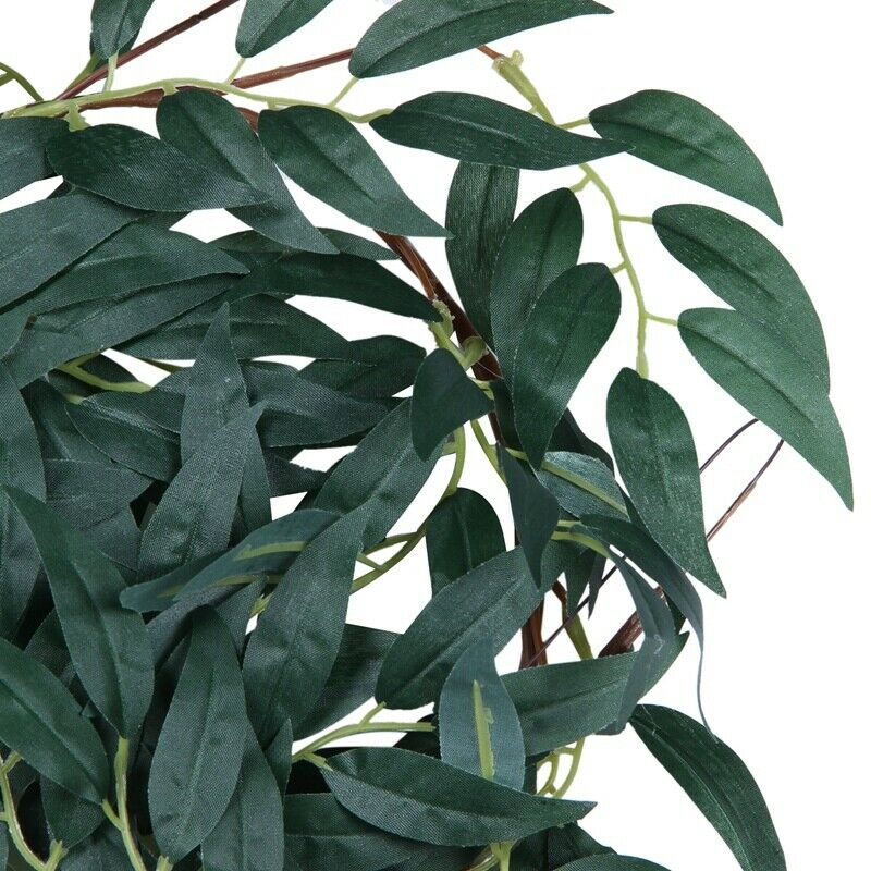 6.5-Foot Artificial Eucalyptus Garland and 6-Foot Willow Vine Branches Leaf GaE3