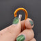 Gourd Shape Aluminium Alloy Hook D-Ring Key Chain Clip Outdoor Hook Random 5pcs