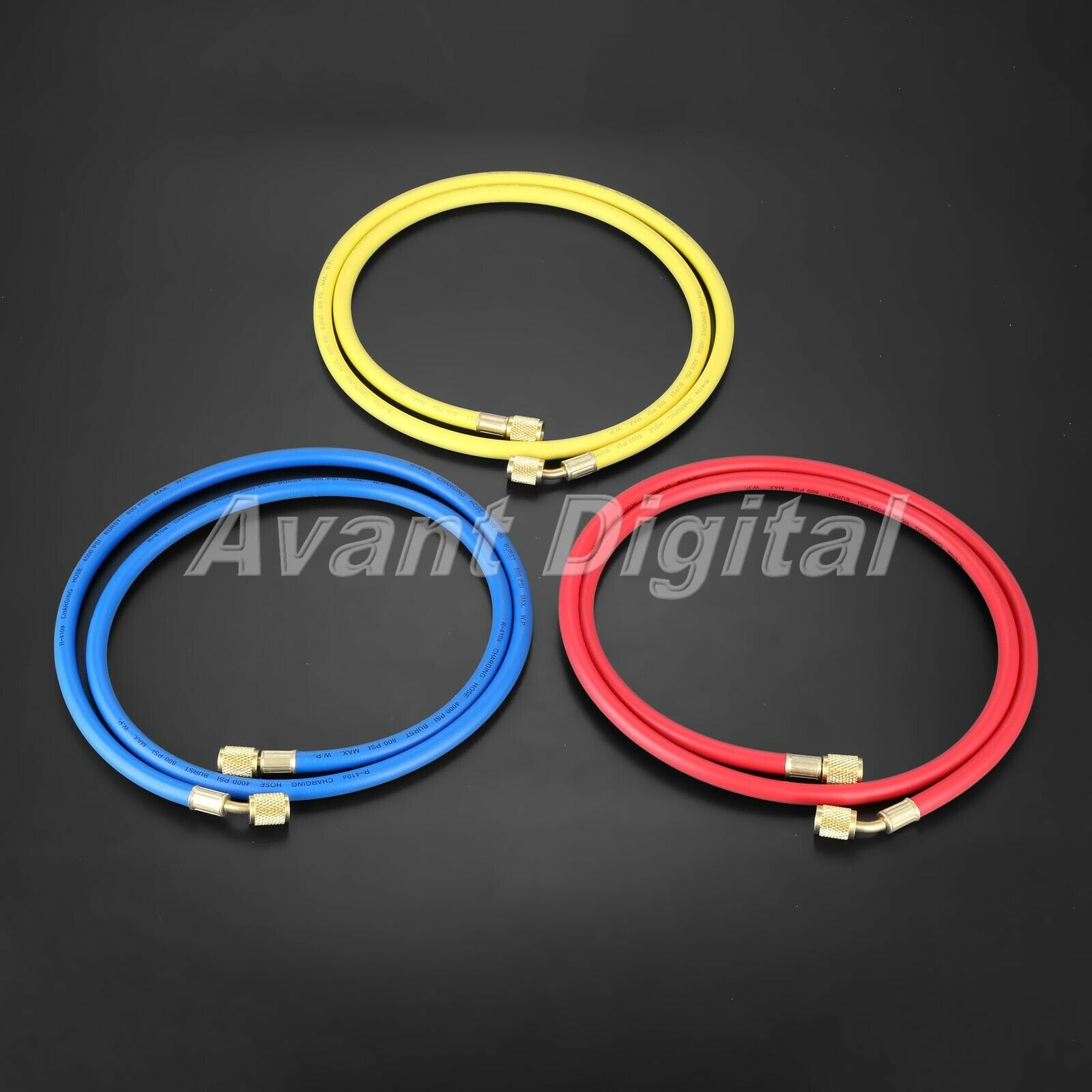 Car 60" AC Charging Hose Set for HVAC Air  Refrigerant R12 R22 R502
