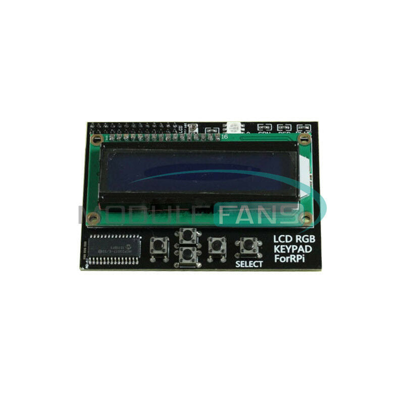 I2C IIC 16x2 RGB LCD Display Shield 1602 Blue Backlight For Raspberry Pi B+/B MF