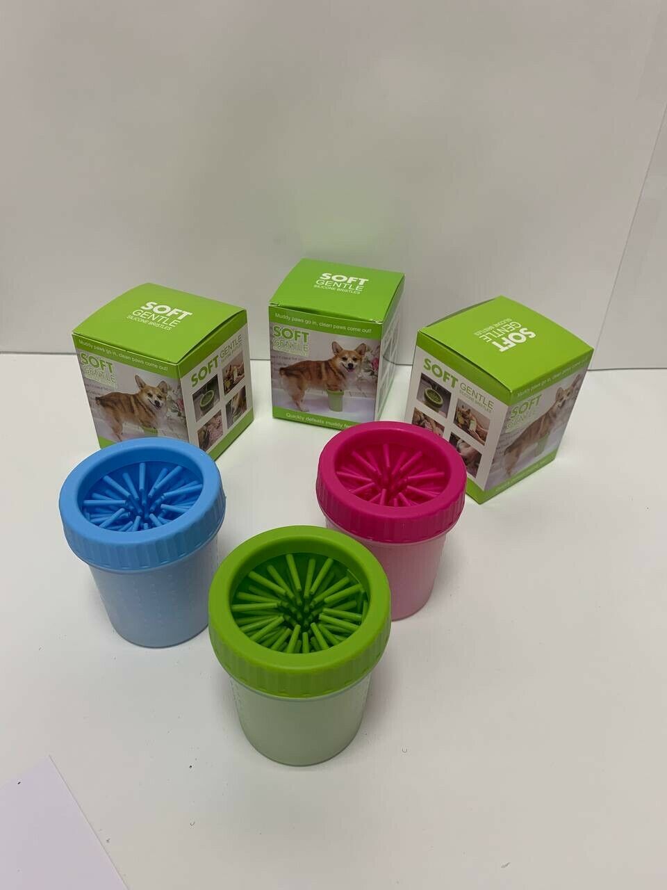 Soft gentle silicon bristles. Paw cleaner for your dogs and cats. clean pet.