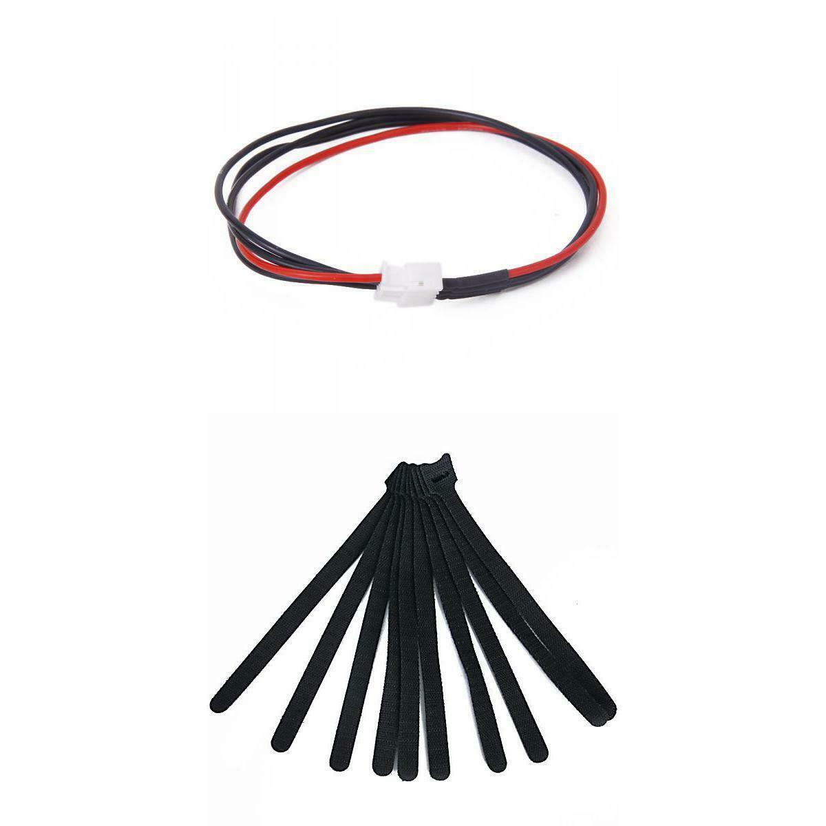 10 JST-XH 3S Lipo Balance Wire Extension Lead 22cm+10 Blk Nylon cable tie
