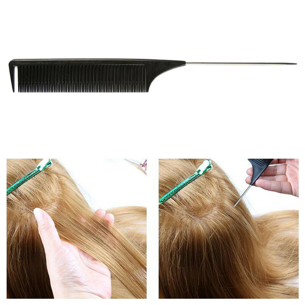 ABS Weaving Highlighting Hair Comb Salon Dyeing Hair Combs Brush Multicolor