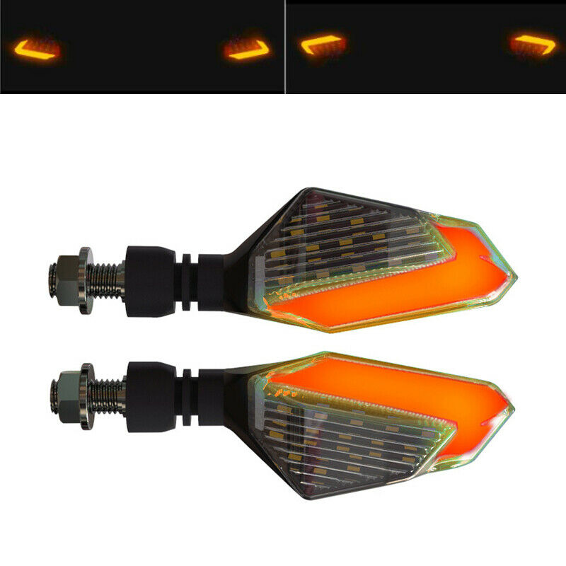 2PCS DC12V 2.5W Motorcycle Turn Signal LED Light Universal Daytime Running Light