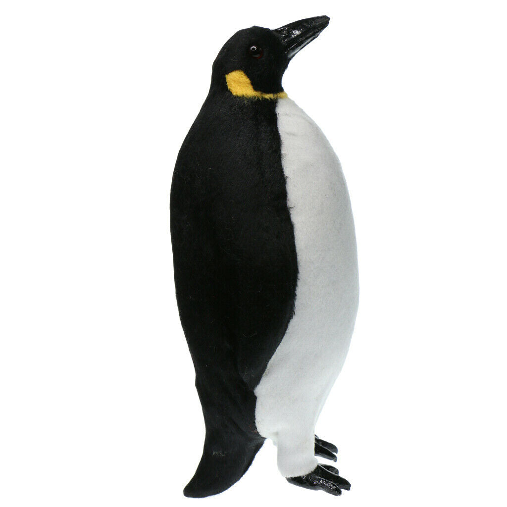 3Pcs Penguin Animal Statue Artificial Feathered Home Garden Ornaments M+ 2xS