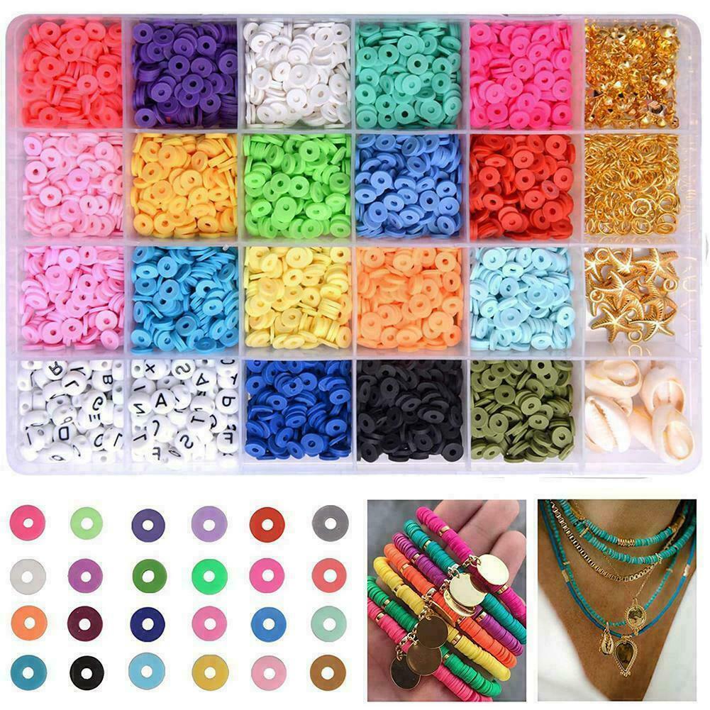 Colorful DIY Handmade Bracelet Necklace Boho Jewelry Accessories Set x 1Box Q5K7