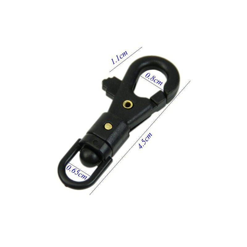 10PCS Survival Carabiner Mini Rotatable Buckle Quickdraw Key Chain EDC T.l8