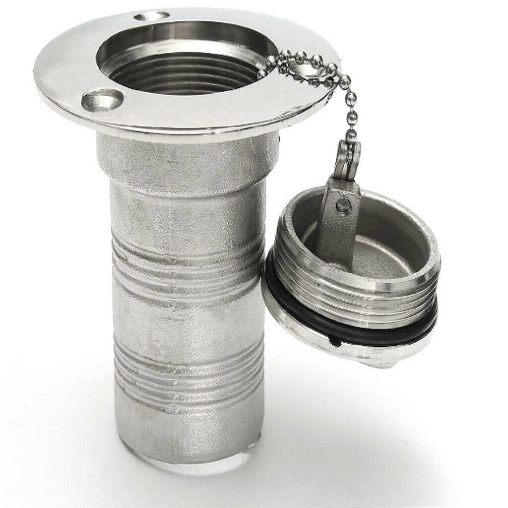 Marine Boat Fuel Deck Fill Filler Keyless Lift   Stainless Steel 38mm 1.5