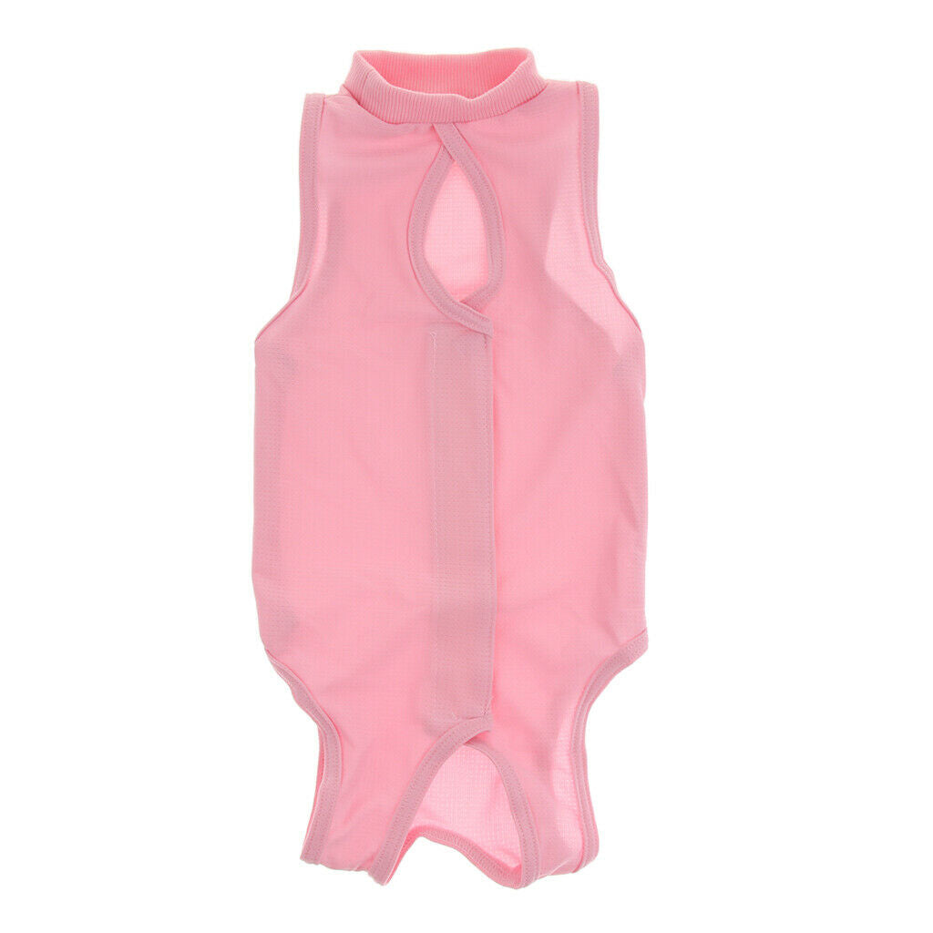 Cat Recovery Suit for Abdominal Wounds E-Collar   Pink M