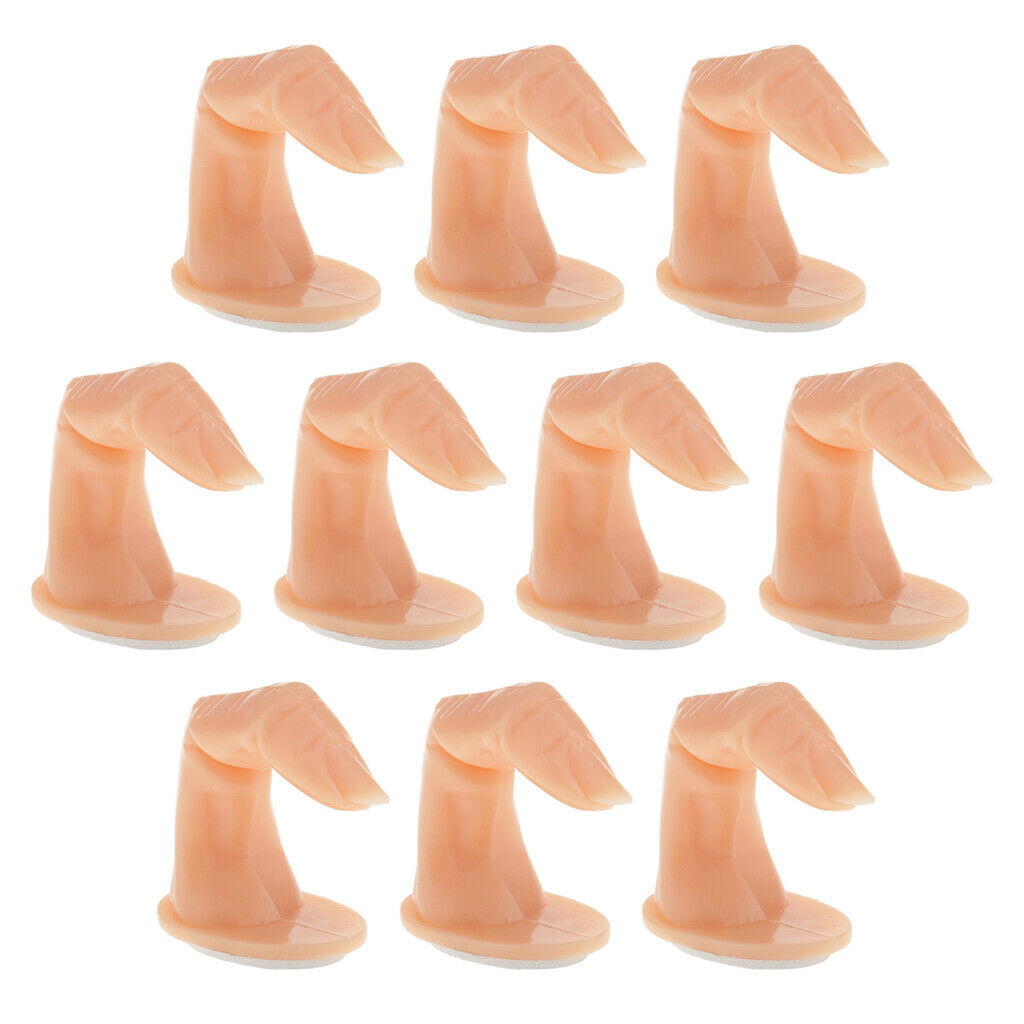 Lot of 10pcs Professional Nail Practice Hand Finger Plastic