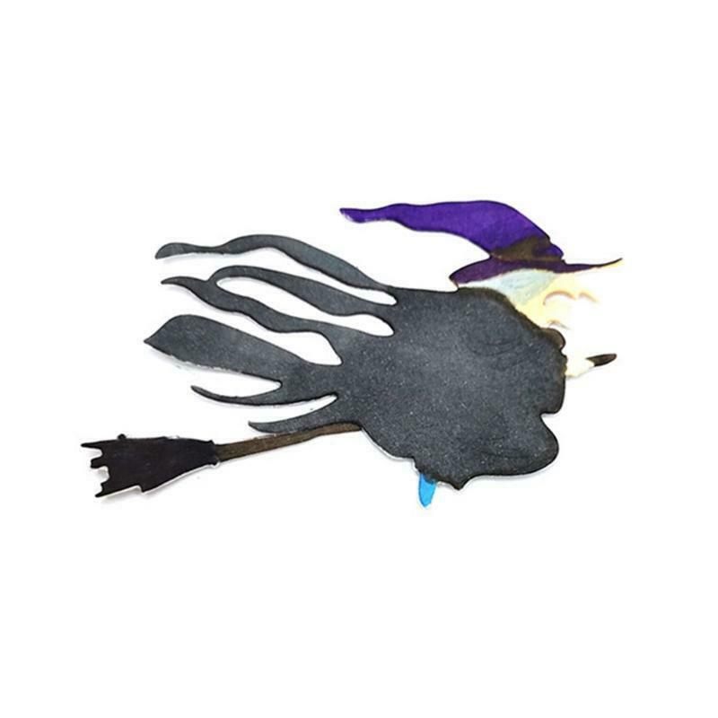 Halloween Witch Broom Metal Cutting Dies Stencil Scrapbooking DIY Album Stamp