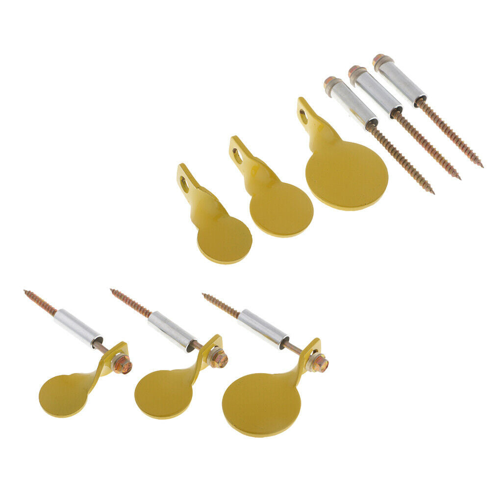 6pcs  Target Round Plate Metal Shooting