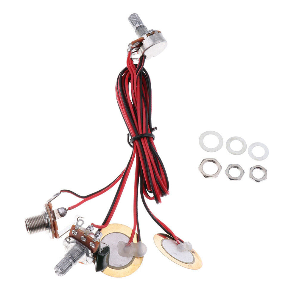 Acoustic Guitar Pickup Piezo Transducer with 6.35mm Jack for Guitar Ukulele