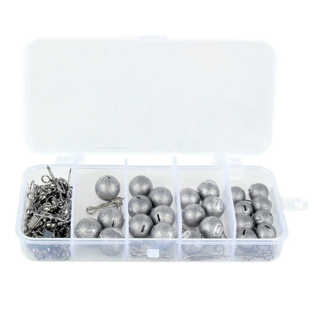 Fishing Weights Sinkers Kit Quick Insert Recyclable Fishing Accessories