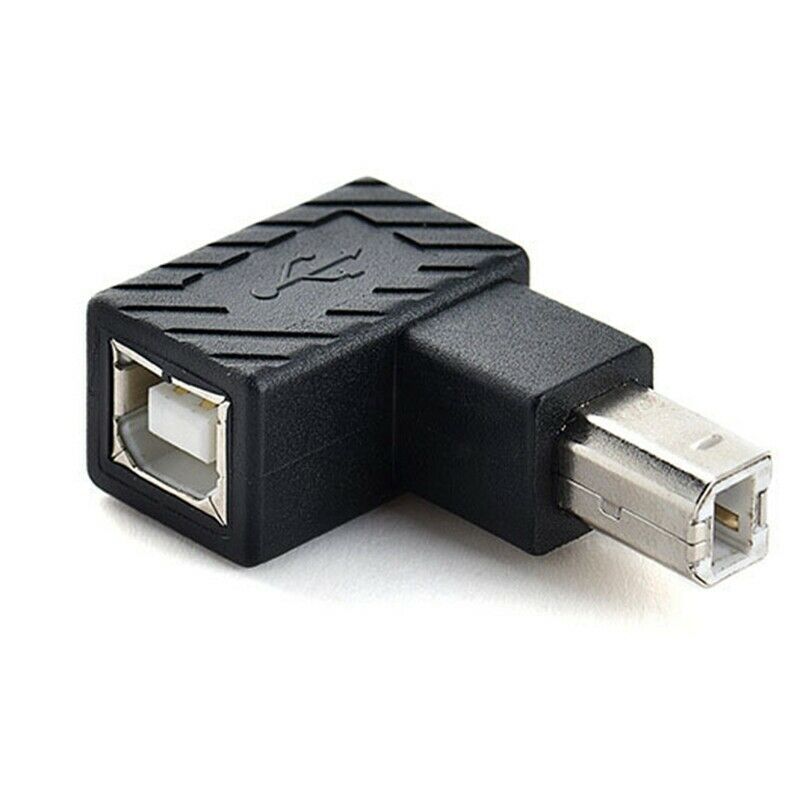 USB 2.0 Type B Print Port Adapter Converter 90 Degree Right Angle Plug ExtenS7K2