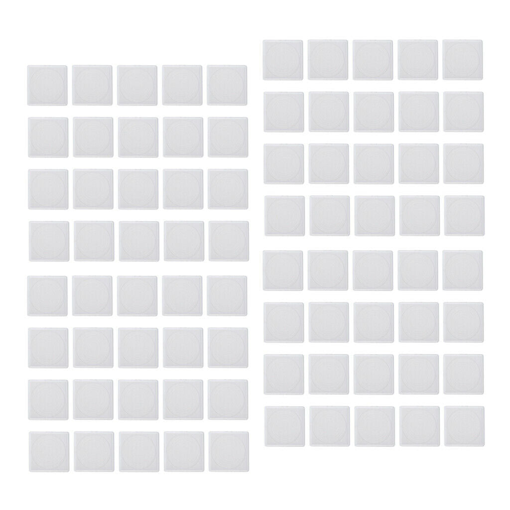 80 Pieces Square Acrylic Coin Collection Holder Display Cases Container
