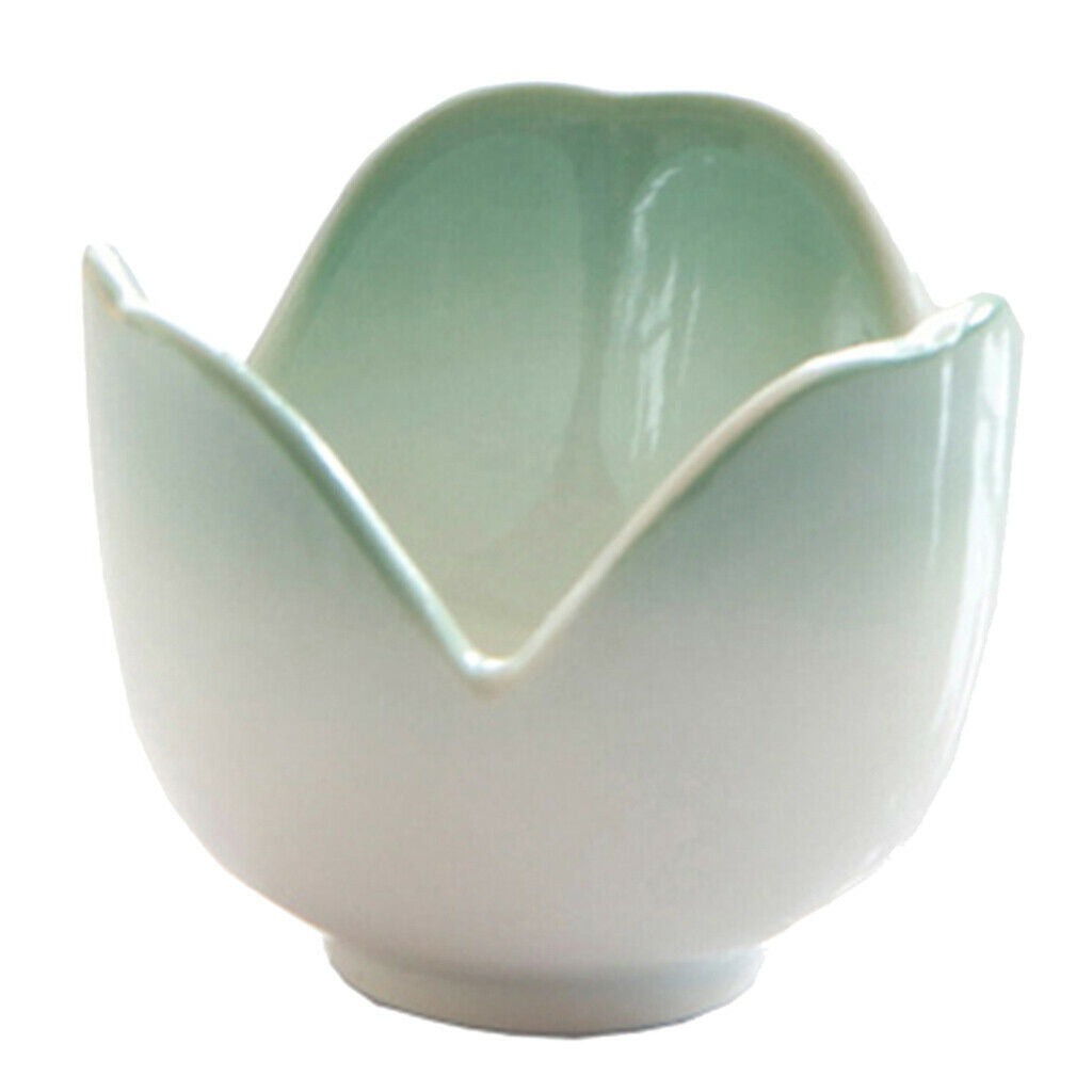 1 Pc Creative Colored Flower Shaped Egg Holder Ceramic Boiled Egg Cup Stands