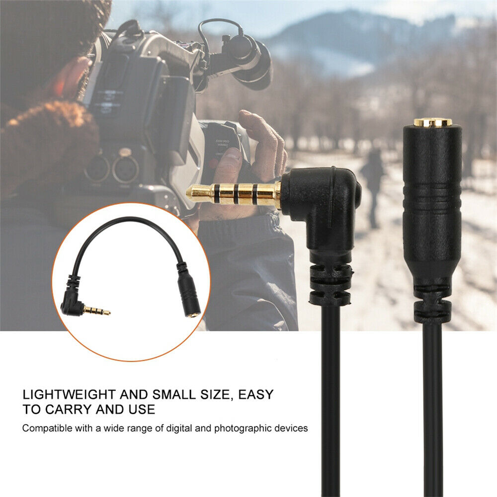 3.5mm Earphone Headphone Adapter Connector TRS to TRRS Converter Cable Line