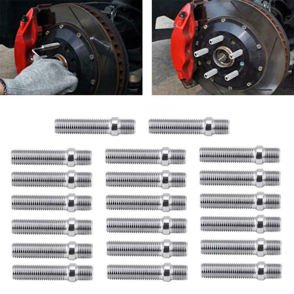 20Pcs 50mm Extended Wheels Stud 12x1.5 to 12x1.5 Screw Adapter for A4 1998-2008