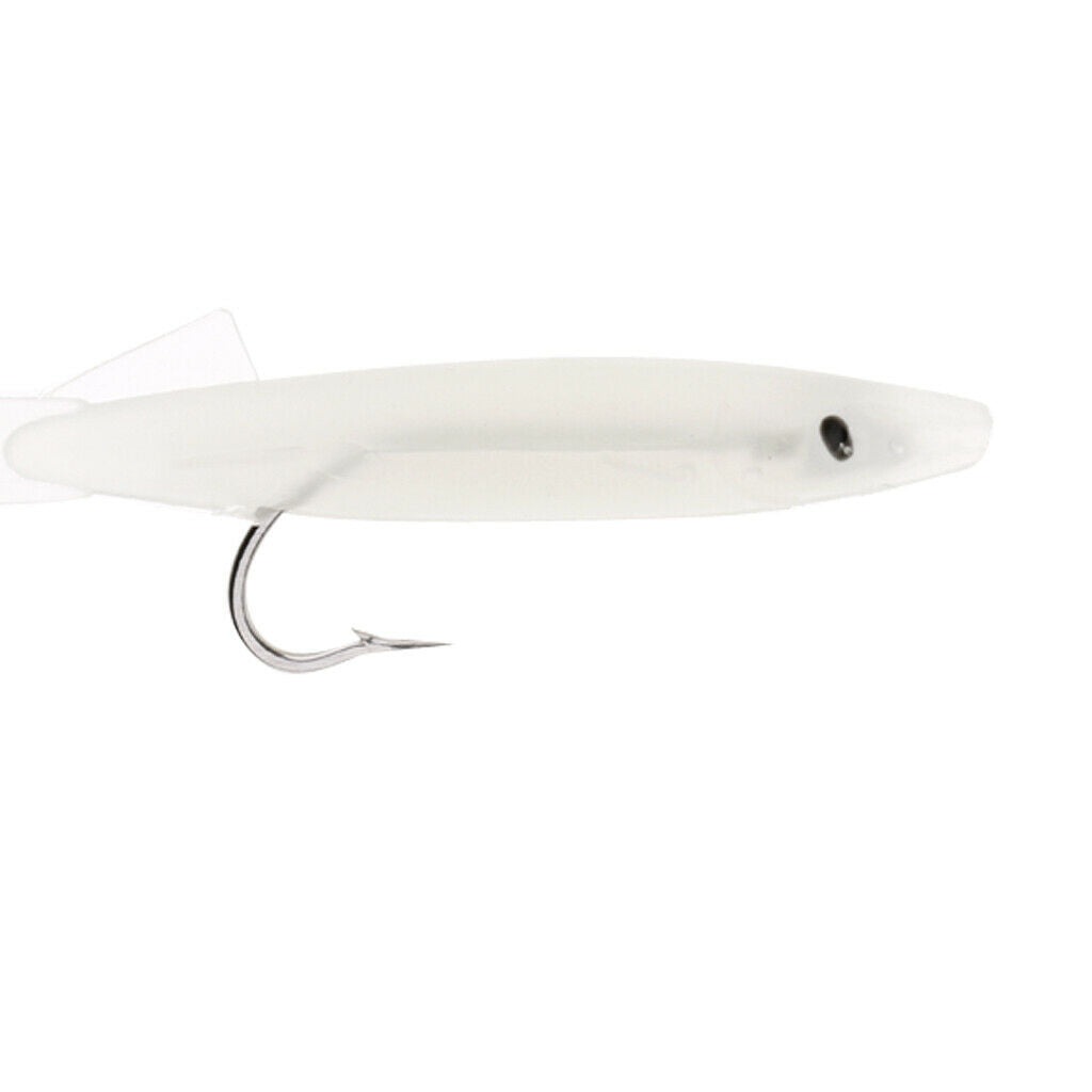 12 Pieces Bionic Bait 85mm Soft Bait Swimbait Fish Worm Silica Gel Bionic Bait