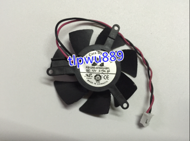 For ARX FS1250-A1042A6FL DC 12V 0.19A 2-Wire Server Round Fan@tlp