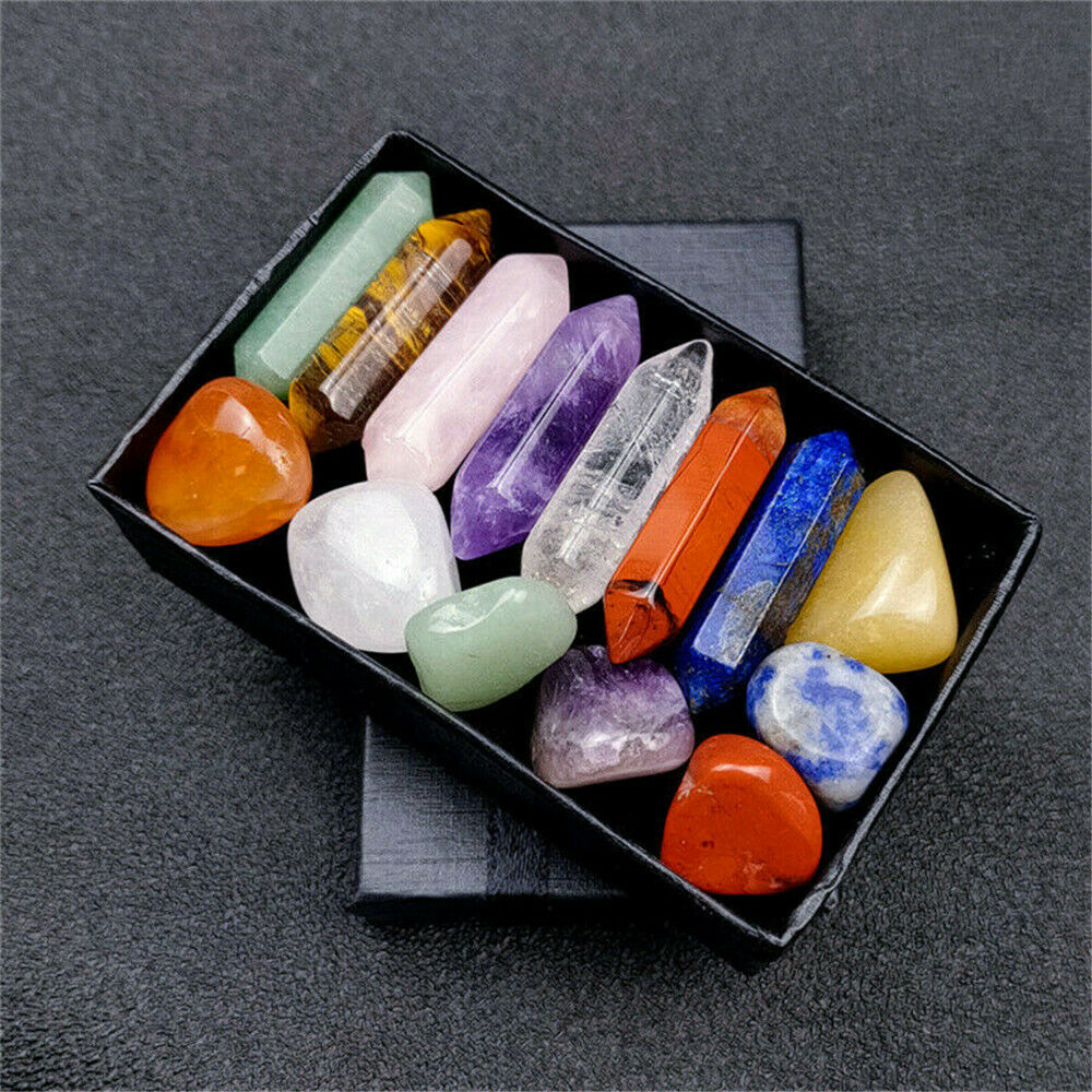 100% Natural Obelisk Quartz Crystals Double Point Reiki Mineral Specimen Healing