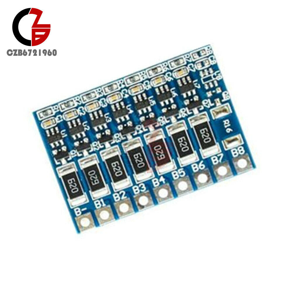 4.2V 66mA 7S 18650 Li-ion Lithium Battery BMS Board Polymer w/ Balance Board