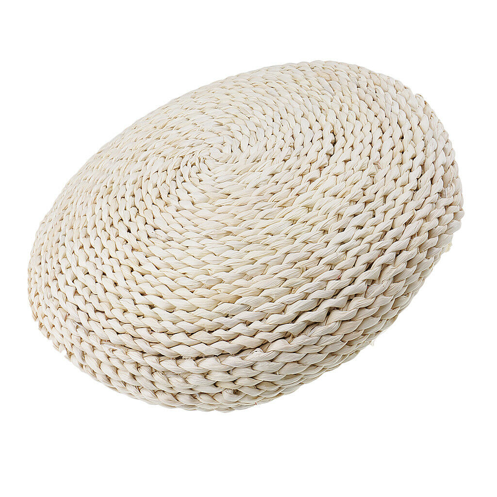 40cm Tatami Cushion Seat Mat Round Straw Pillow Floor Meditation Yoga Mat