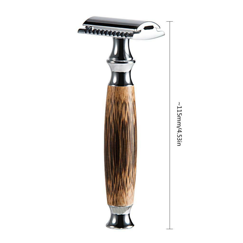 Bamboo Handle Manual Double Edge Shaving Safety Razors Shaver Daily Shaving