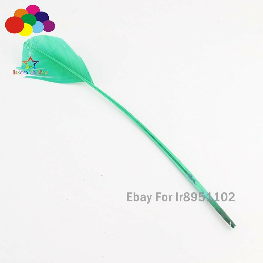 Grass green 100pcs 28-35cm turkey wing feathers 11-14inch Plume Carnival wedding