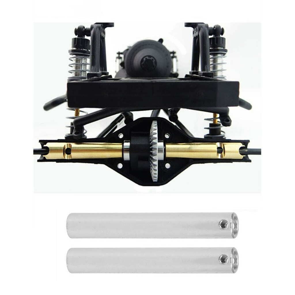 2Piece Stainless Steel Axle Tube for SCX10 RC Car Crawler Upgrade Parts