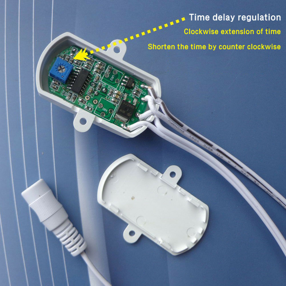 DC6-24V 5A Auto PIR Motion Infrared LED Light Strip Sensor Detector Switch 80W