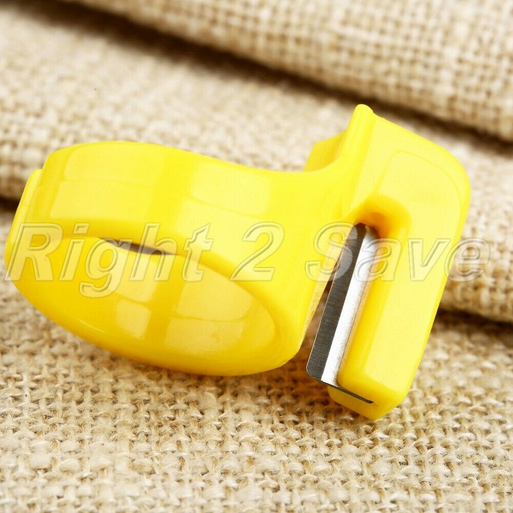 3Pcs ABS Steel Rings Finger Knives Cutter Thimbles Sewing Handmade Craft Tools