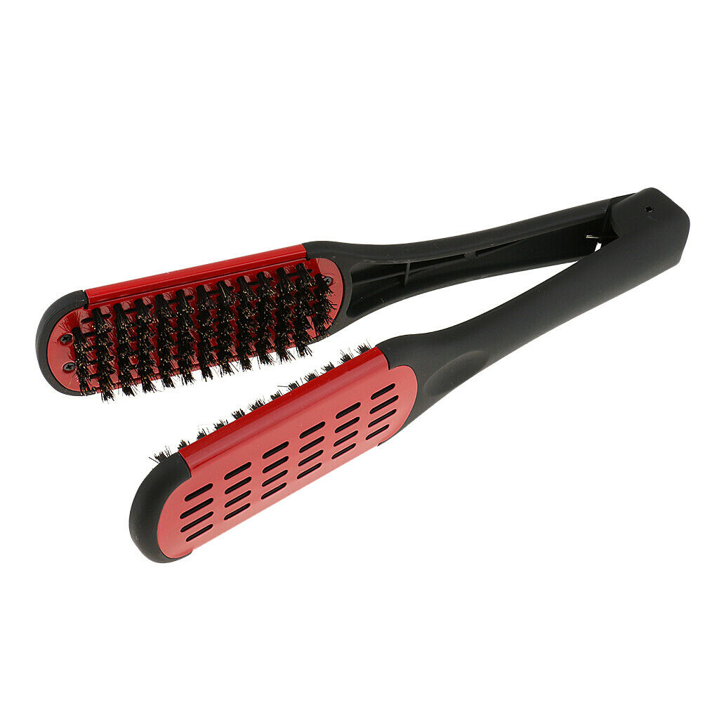 Hair Straightening Hairdresser Hair Straightener Brush Combing Hair Styling Comb