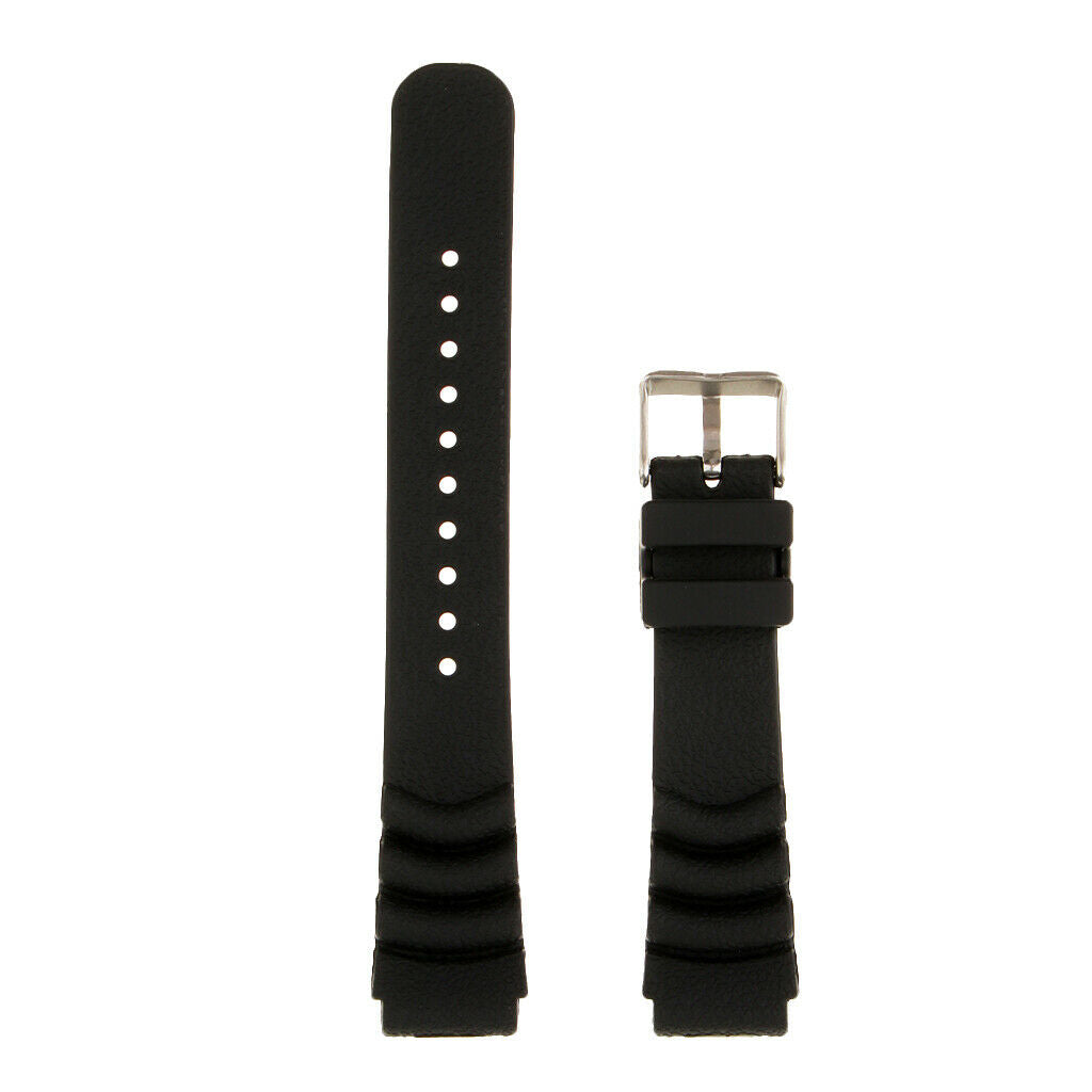 Prettyia 2pcs Quick Release Soft Silicone Rubber Dive Watch Band Strap 20mm