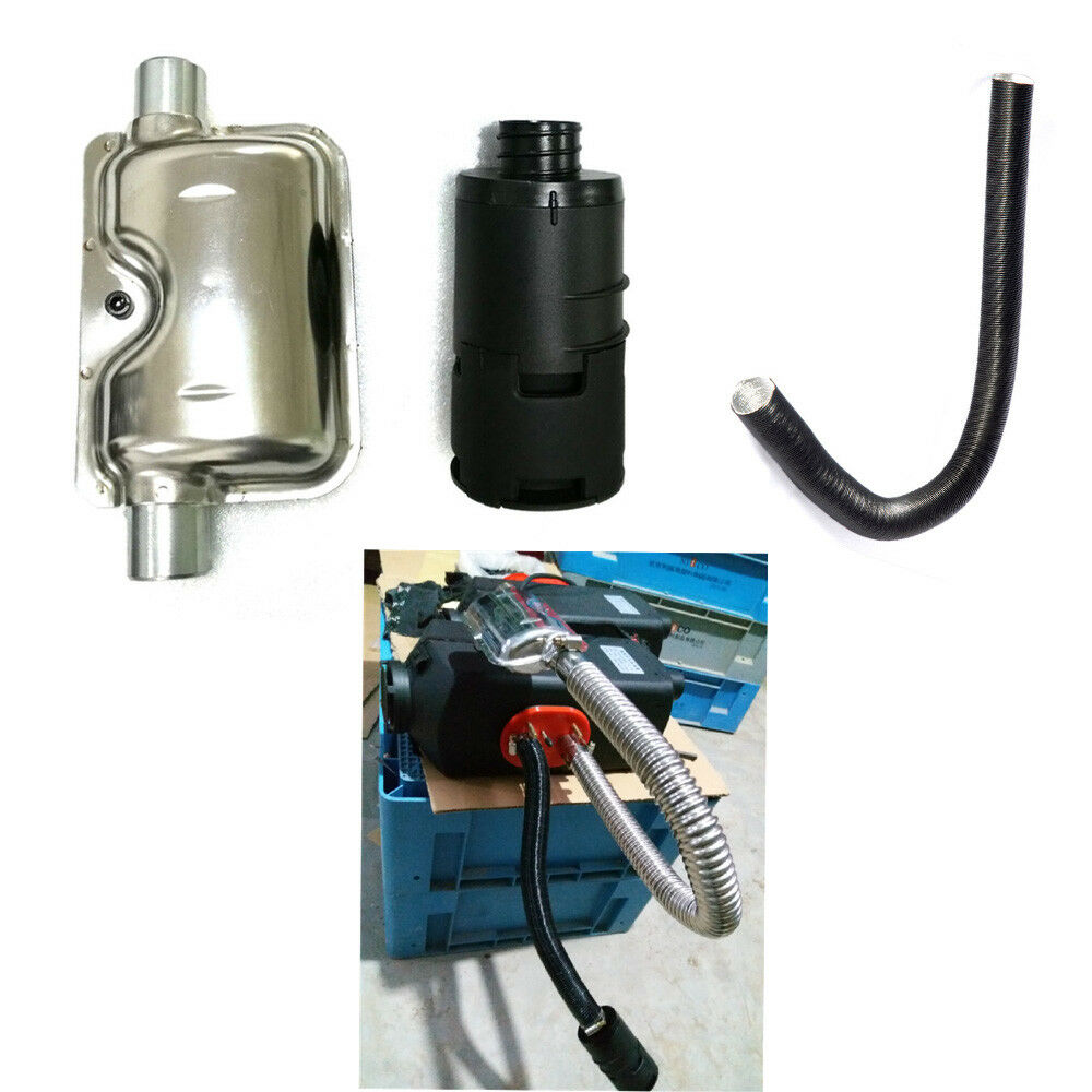 24mm Exhaust Silencer+Filter+Combustion Air Pipe&Clamps