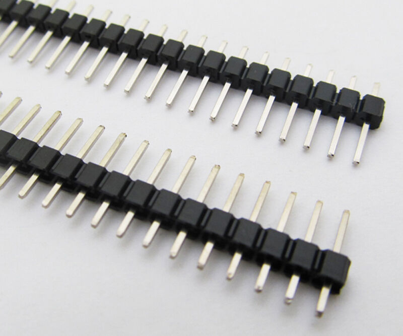 40pcs 40Pin Male IC Single Row Flat Header Socket 2.54mm