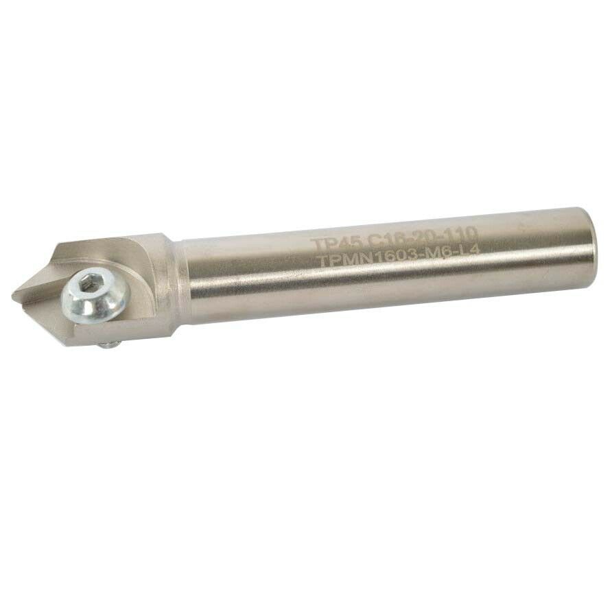 45° TP45C16-20-110 straight shank centering chamfering cutter For TPMNN16 TCMT16
