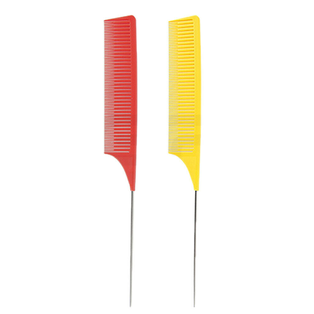 2x Weaving Highlighting Foiling Hair Comb Highlight Hair Coloring Combs