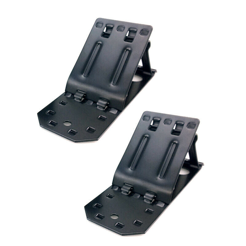 2X Tyre Slip Stopper Iron Plate Car Wheel Tire Chock Stop Block Slope Anti-slip
