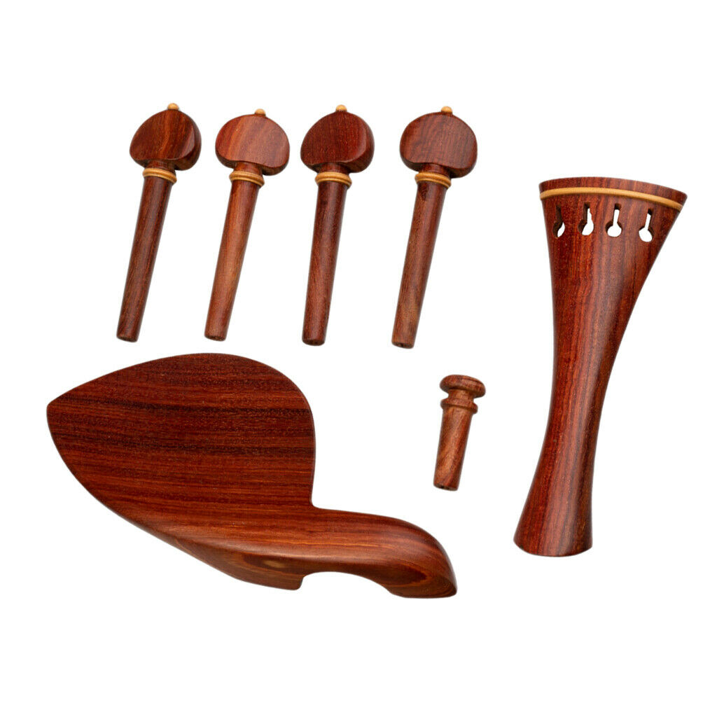 4/4 Violin Chinrest Tailpiece Violin DIY Parts Accessories Luthier Parts