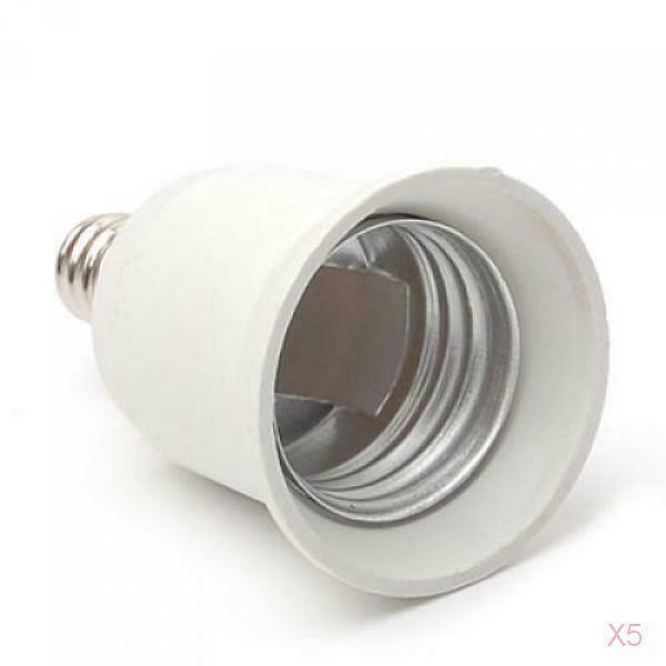 5pcs E12 To E27 Screw Socket Holder Lamp Light