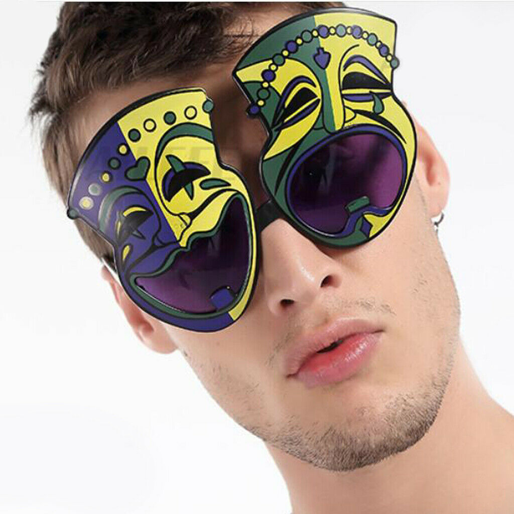 Grimace Eyeglasses Masquerade Party Eyewear Glasses Halloween Costume Supply
