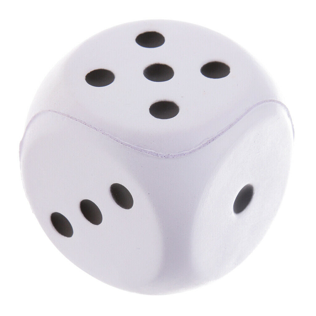 Sponge Dice Spot Dice Cute Dice Bar Fun Decoration Children Playing White