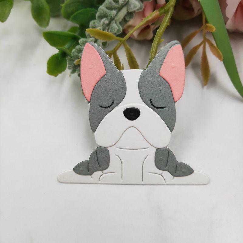 Sleeping Dog Metal Cutting Dies Stencil DIY Scrapbooking Paper Card Album Craft
