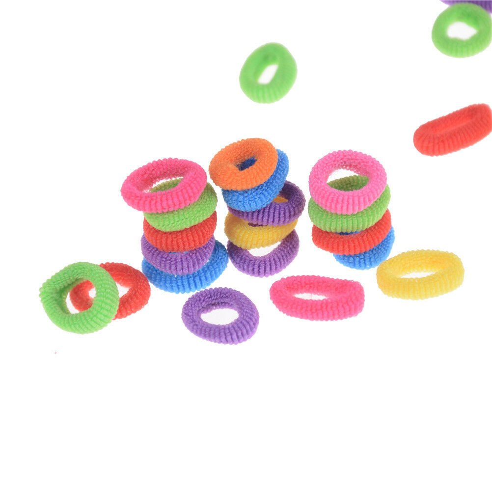 Candy Color Little Girl Elastic Hair Bands Ring Rope Headwear Hair AccessoriBDA