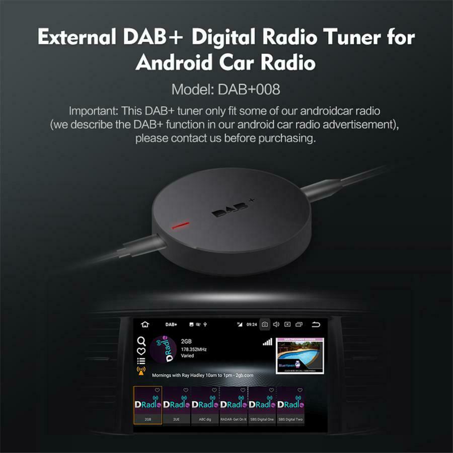 Car Digital DAB DAB+ Audio Radio Receiver Tuner w/ Antenna USB For Android Navi