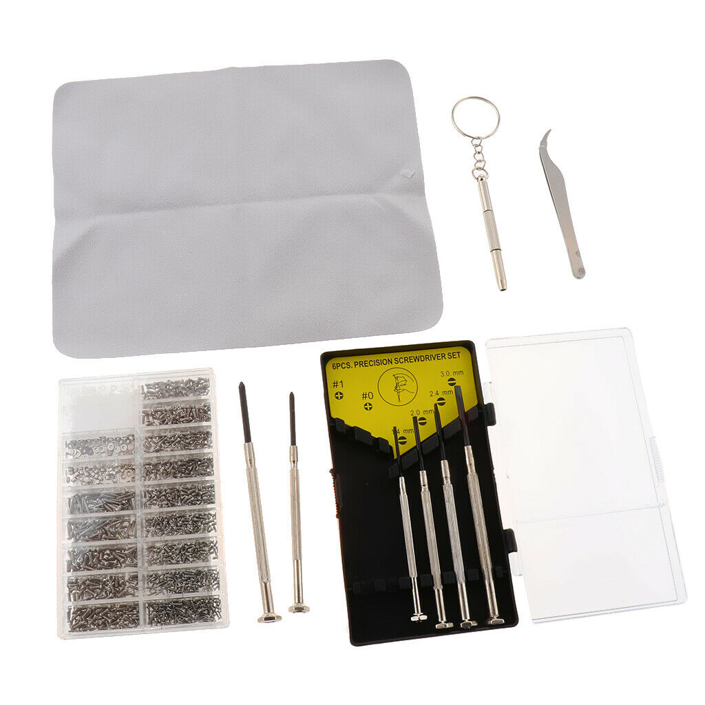 1 Set Eyeglass Repair Kit Screwdriver Repair Tool Kit Watch Repair Kit