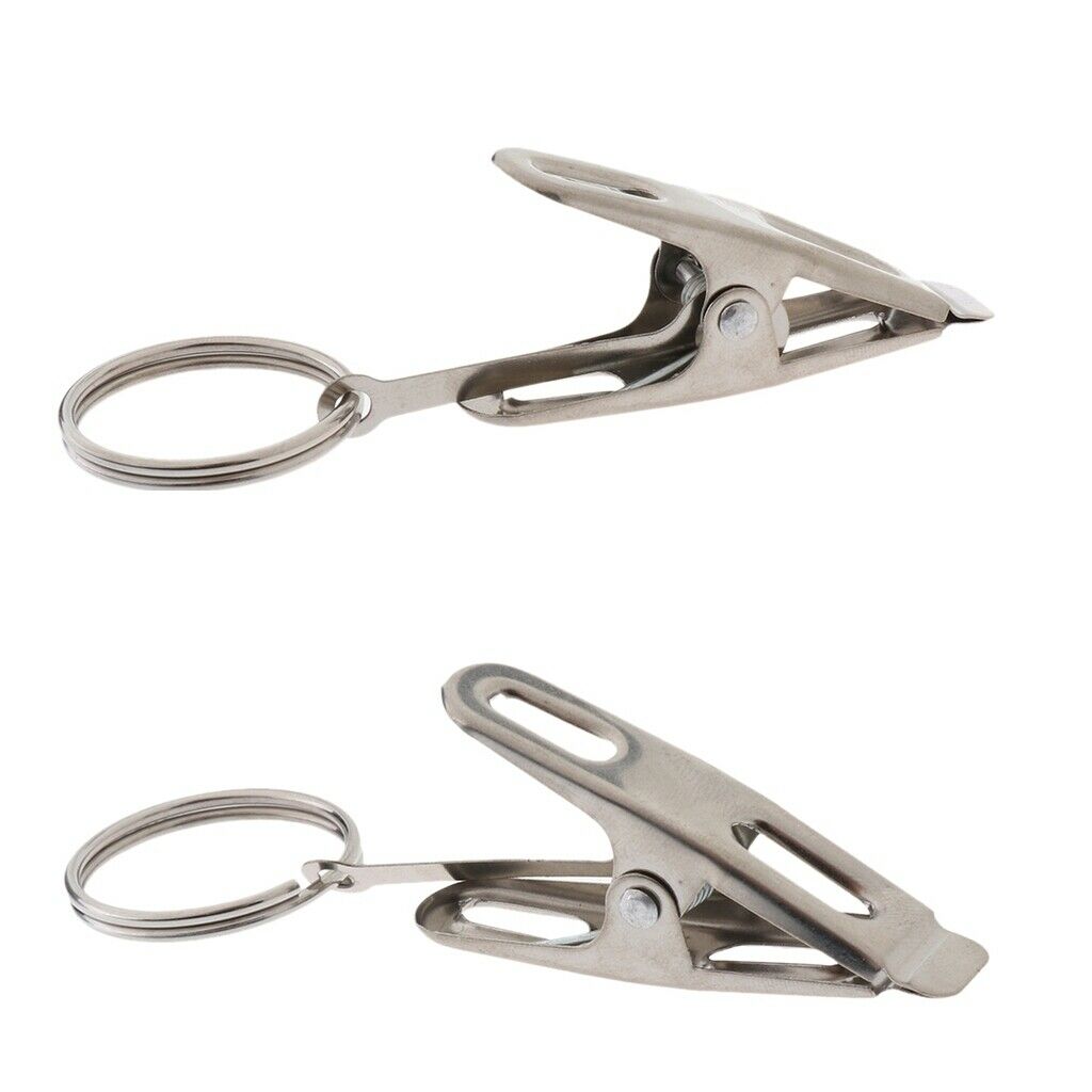 40x Home DIY Stainless Steel Curtain  Clips with Pin